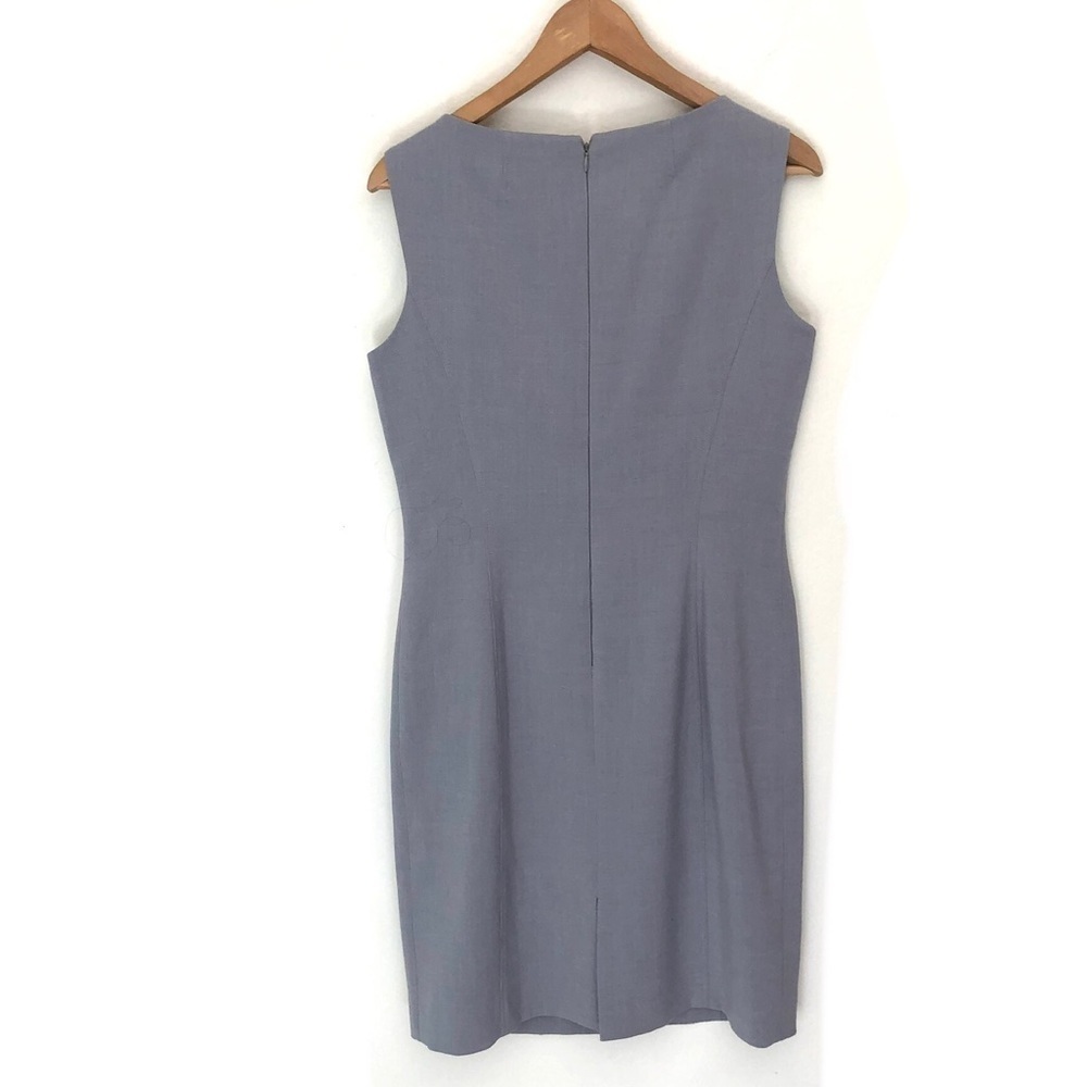 Tahari Gray Sleeveless Sheath Dress - Picture 8 of 15